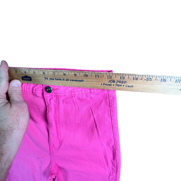 JC & JQ Pink Flare Bell Bottom Jeans Women's Y2K Disco Festival Statement Denim - Picture 5 of 10